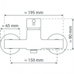 ATLANTA Shower mixer, chrome