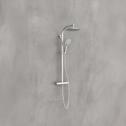 MADURA FRESH Overhead shower set, chrome, with thermostatic faucet