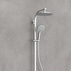 MADURA FRESH Overhead shower set, chrome, with thermostatic faucet