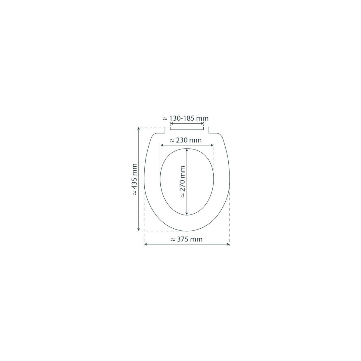 MDF Toilet Seat GREY STONES with Soft Close