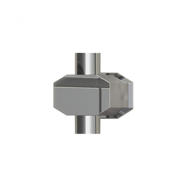 Wall holder, chrome, with screw and dowel - 00538