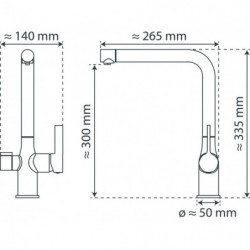 AQUASTAR PRO Filterarmatur, Edelstahloptik
