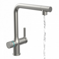 AQUASTAR PREMIUM, sparkling water tap with cooling and filter system, stainless steel look