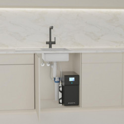 AQUASTAR PREMIUM, sparkling water tap with cooling and filter system, black