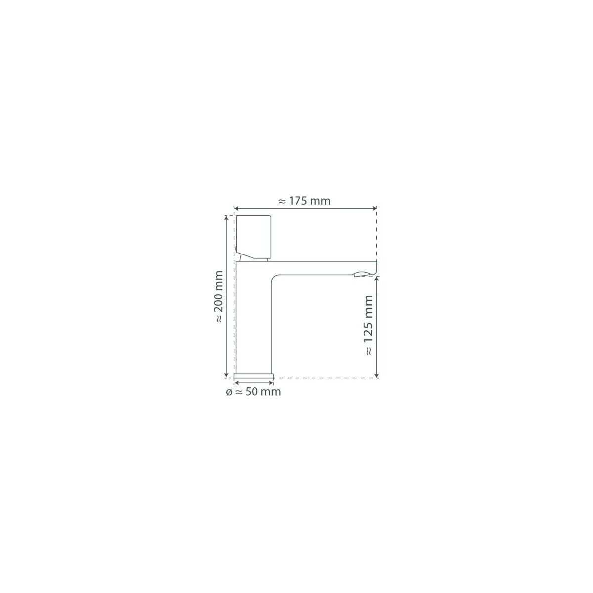 NEW YORK Robinetterie de lavabo, graphite mat