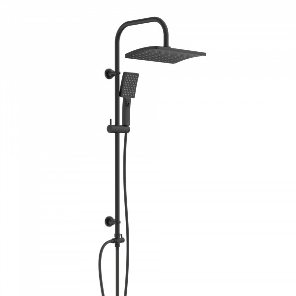 MALLORCA Overhead showerset, black matt MALLORCA Overhead showerset, black matt