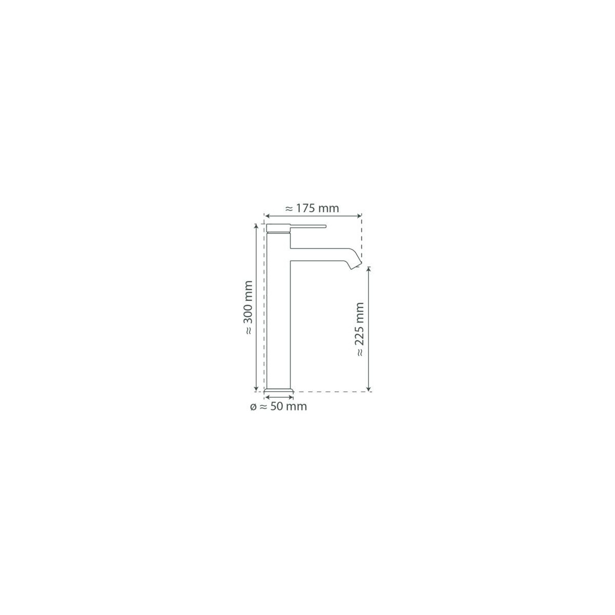 LOS ANGELES, Wash basin mixer for countertop washbasin, Black matt