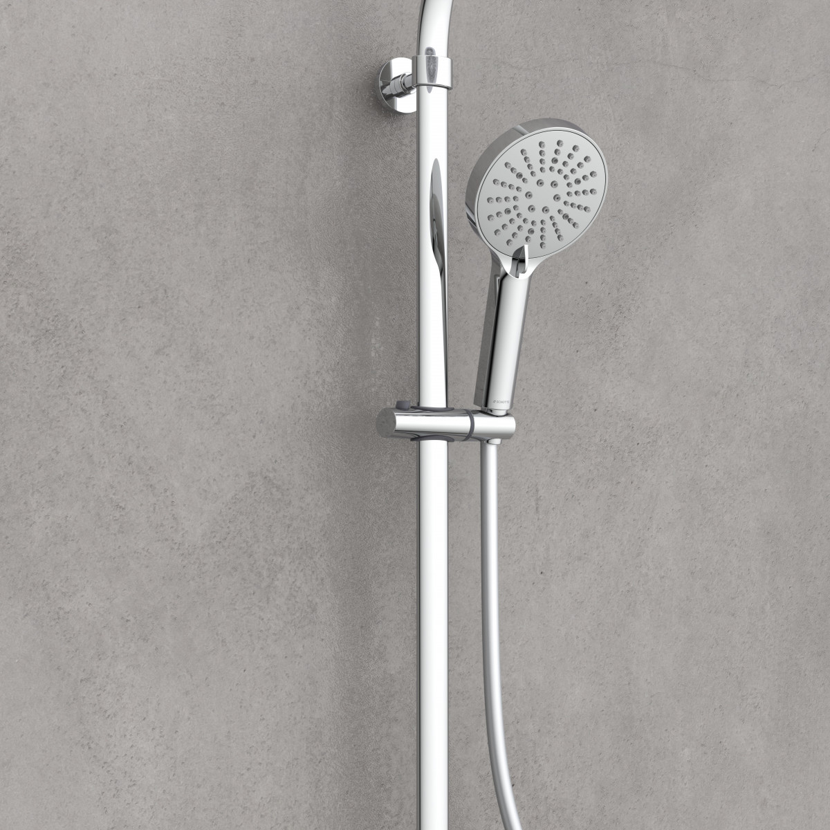 MADURA FRESH Set de douche à l'envers avec mitigeur thermostatique, Chromé