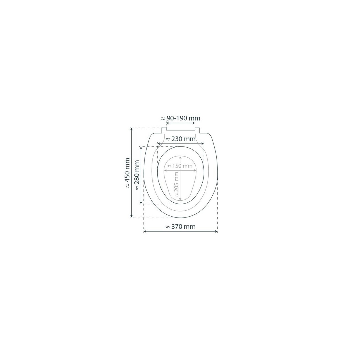 Abattant WC en Duroplast FAMILY WHITE avec Frein de Chute et Déclipsable