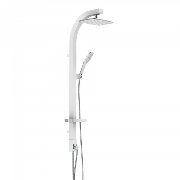 Overhead shower set, white Overhead shower set, white