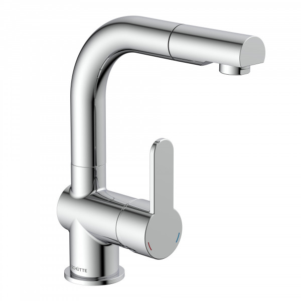 LONDON Robinetterie de lavabo, chrome, avec douchette extractible pour cheveux LONDON Robinetterie de lavabo, chrome, avec douchette extractible pour cheveux