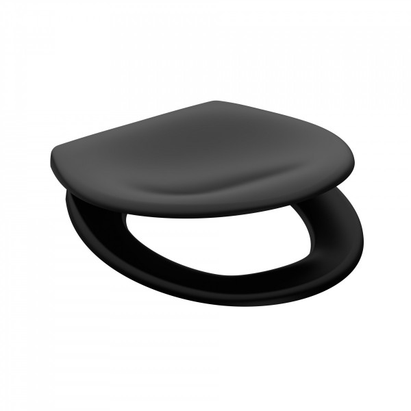 Duroplast WC-Sitz, Schwarz Duroplast WC-Sitz, Schwarz