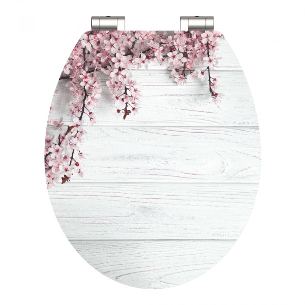 MDF HG Toilet Seat FLOWERS AND WOOD with Soft Close MDF HG Toilet Seat FLOWERS AND WOOD with Soft Close