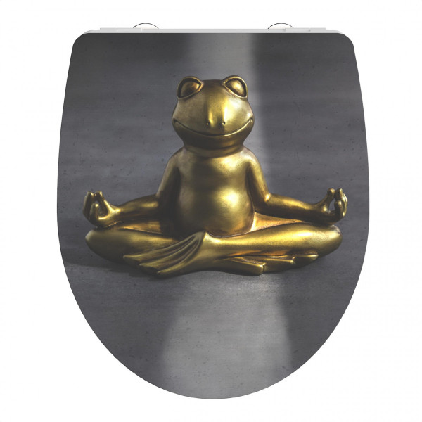 Duroplast High Gloss WC-Sitz RELAXING FROG, mit Absenkautomatik und Schnellverschluss Duroplast High Gloss WC-Sitz RELAXING FROG, mit Absenkautomatik und Schnellverschluss