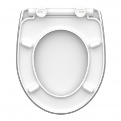 Duroplast High Gloss WC-Sitz WHITE WAVE, mit Absenkautomatik und Schnellverschluss