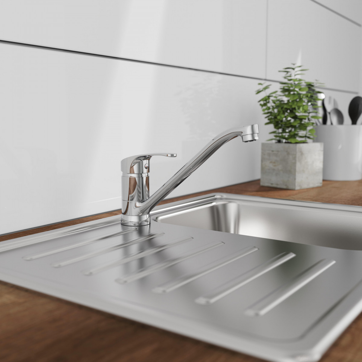 CELLINO Sink mixer low pressure, chrome
