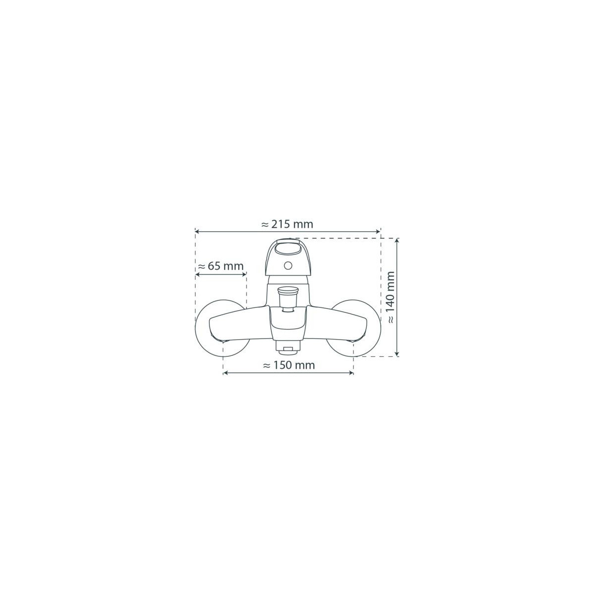 CALVINO Bathtub mixer, chrome