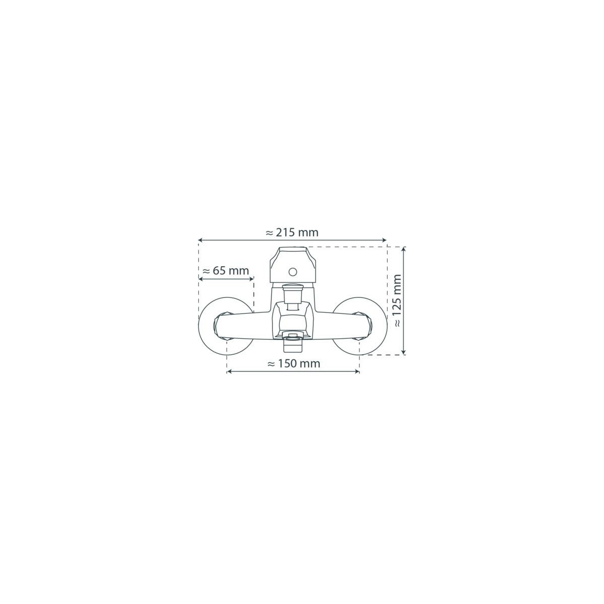 TESSA Bathtub mixer, chrome
