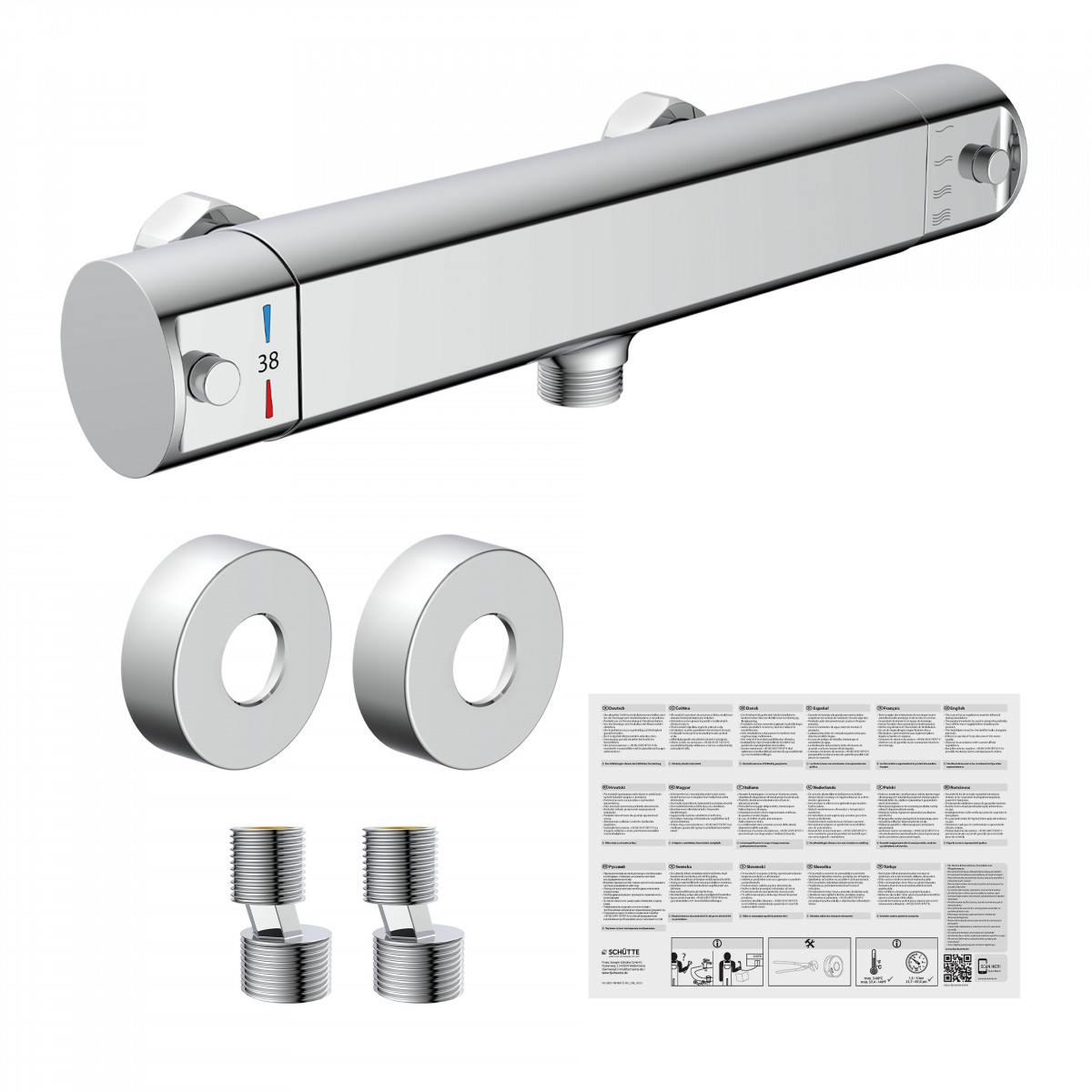 VITA Thermostat Duscharmatur, Chrom
