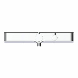 OCEAN Thermostat Duscharmatur, Chrom/Anthrazit, mit Ablage