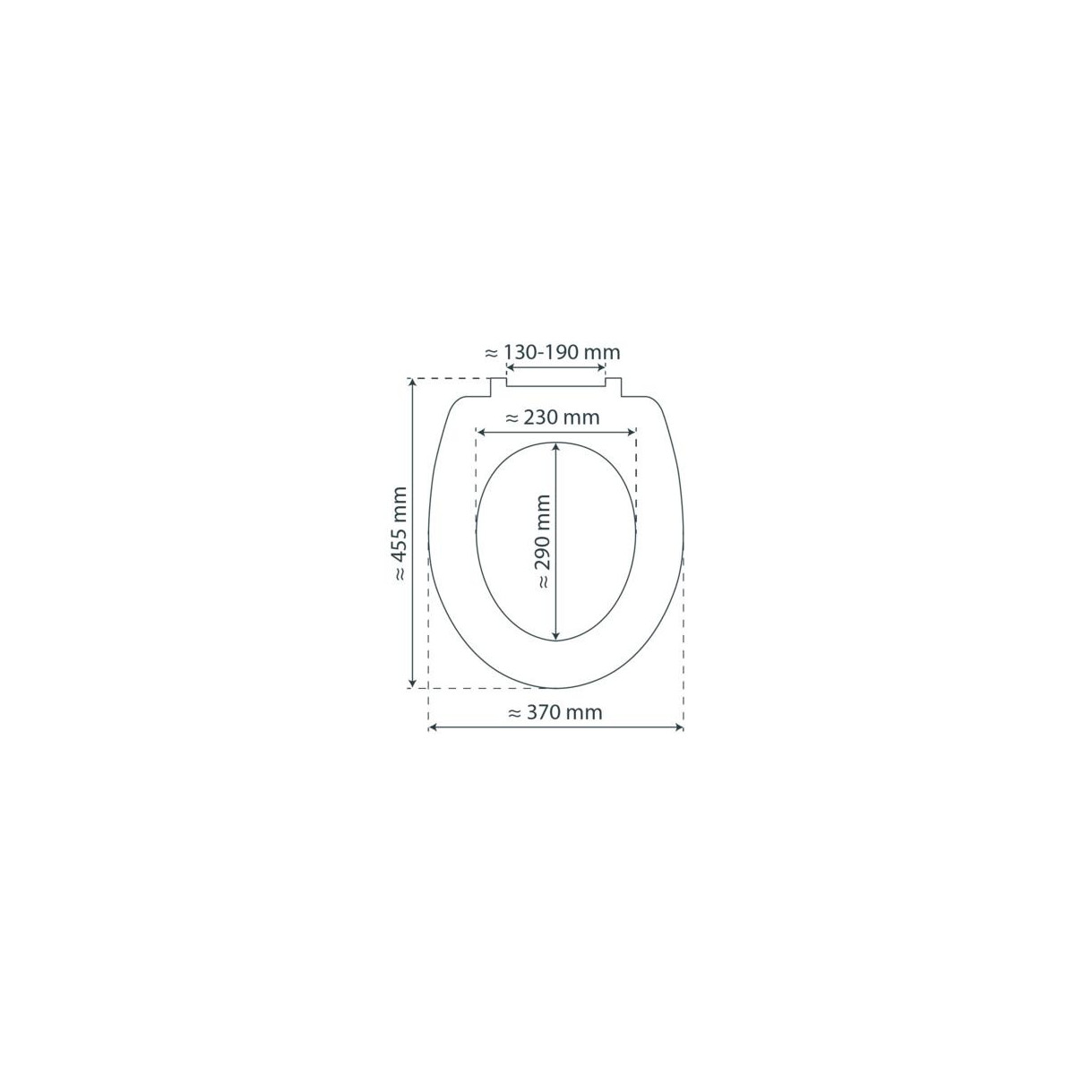 Duroplast Toilet Seat WHITE