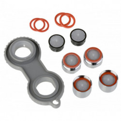 Water saving set, Chrome