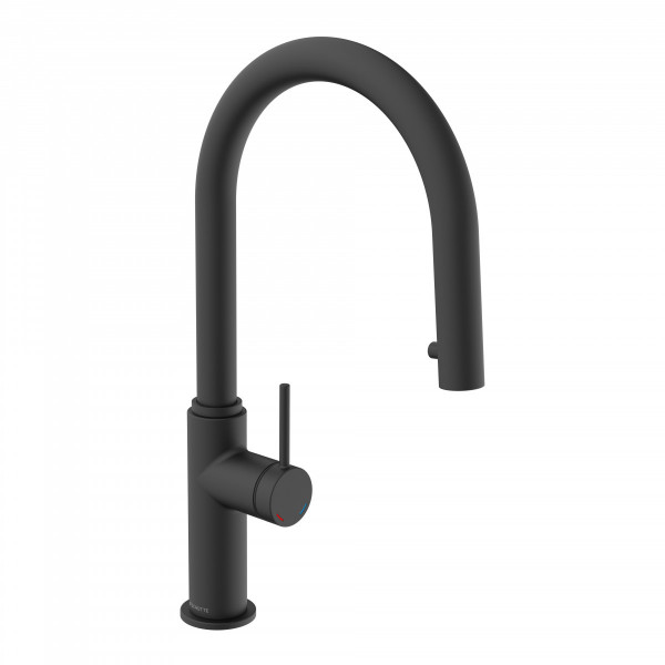 BLACKPOOL mitigeur cuisine avec bec extractible, noir mat BLACKPOOL mitigeur cuisine avec bec extractible, noir mat