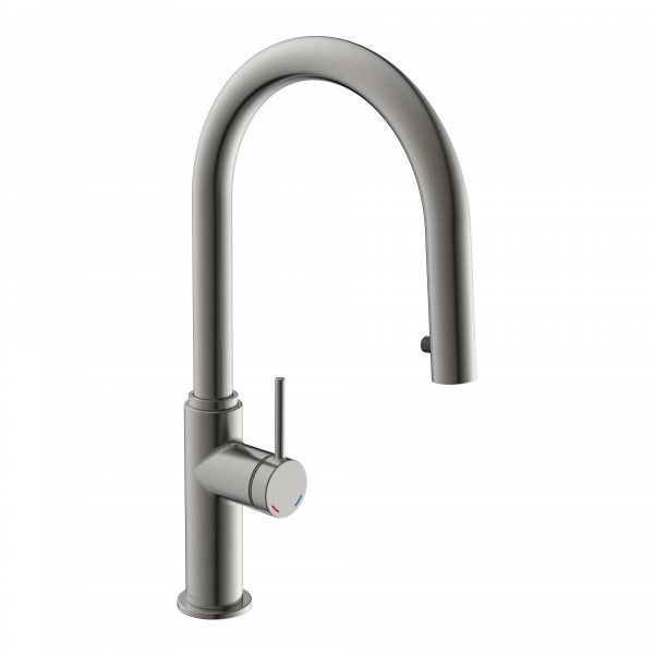 BLACKPOOL Sink mixer, graphite matt, with pull-out spout BLACKPOOL Sink mixer, graphite matt, with pull-out spout