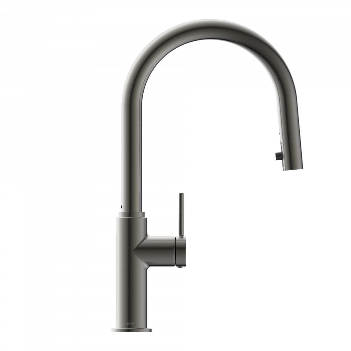 BLACKPOOL Sink mixer, graphite matt, with pull-out spout