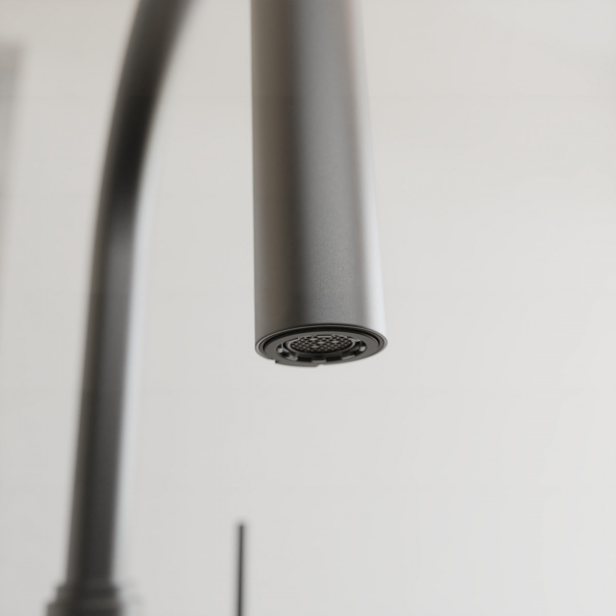 BLACKPOOL Sink mixer, graphite matt, with pull-out spout