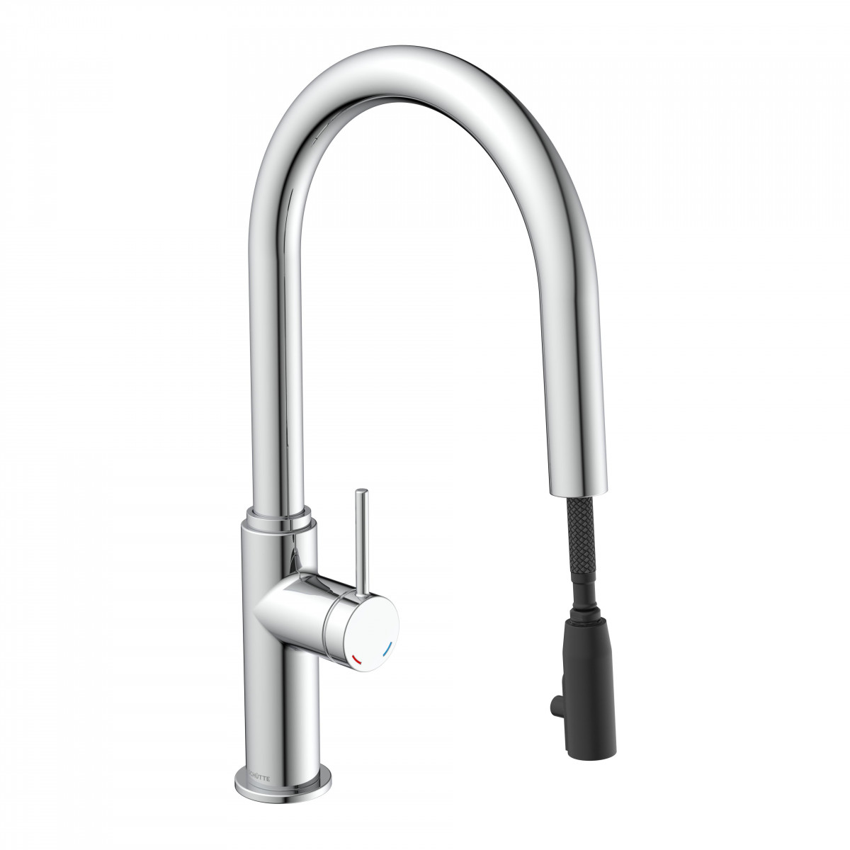 BLACKPOOL Sink mixer, chrome, with pull-out spout