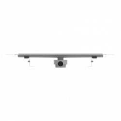 Shower gutter, 700 mm, with stainless steel cover