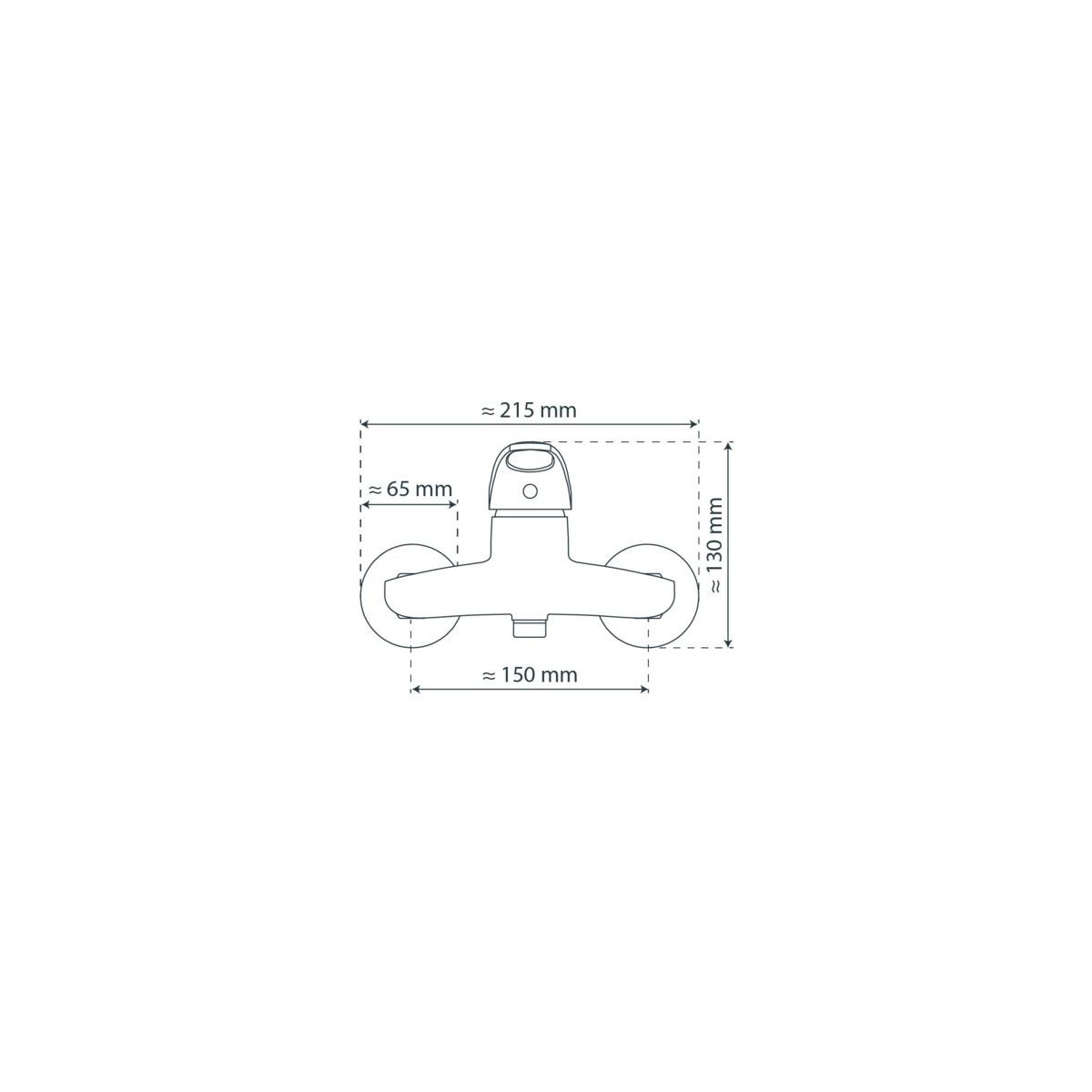 CALVINO Mitigeur de douche, Chrome