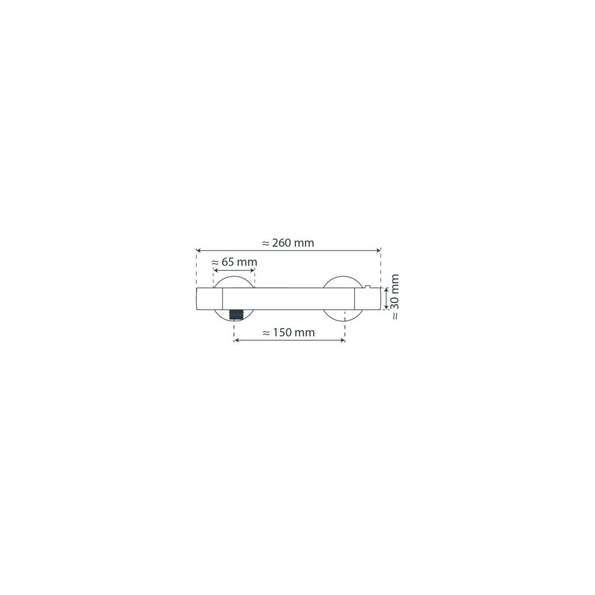 SCHÜTTE Thermostat Duscharmatur VICO