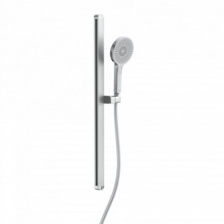 KARIBIK Shower rail set, chrome/ light grey