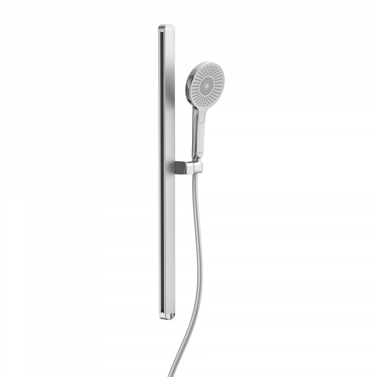 KARIBIK Shower rail set, chrome/ light grey