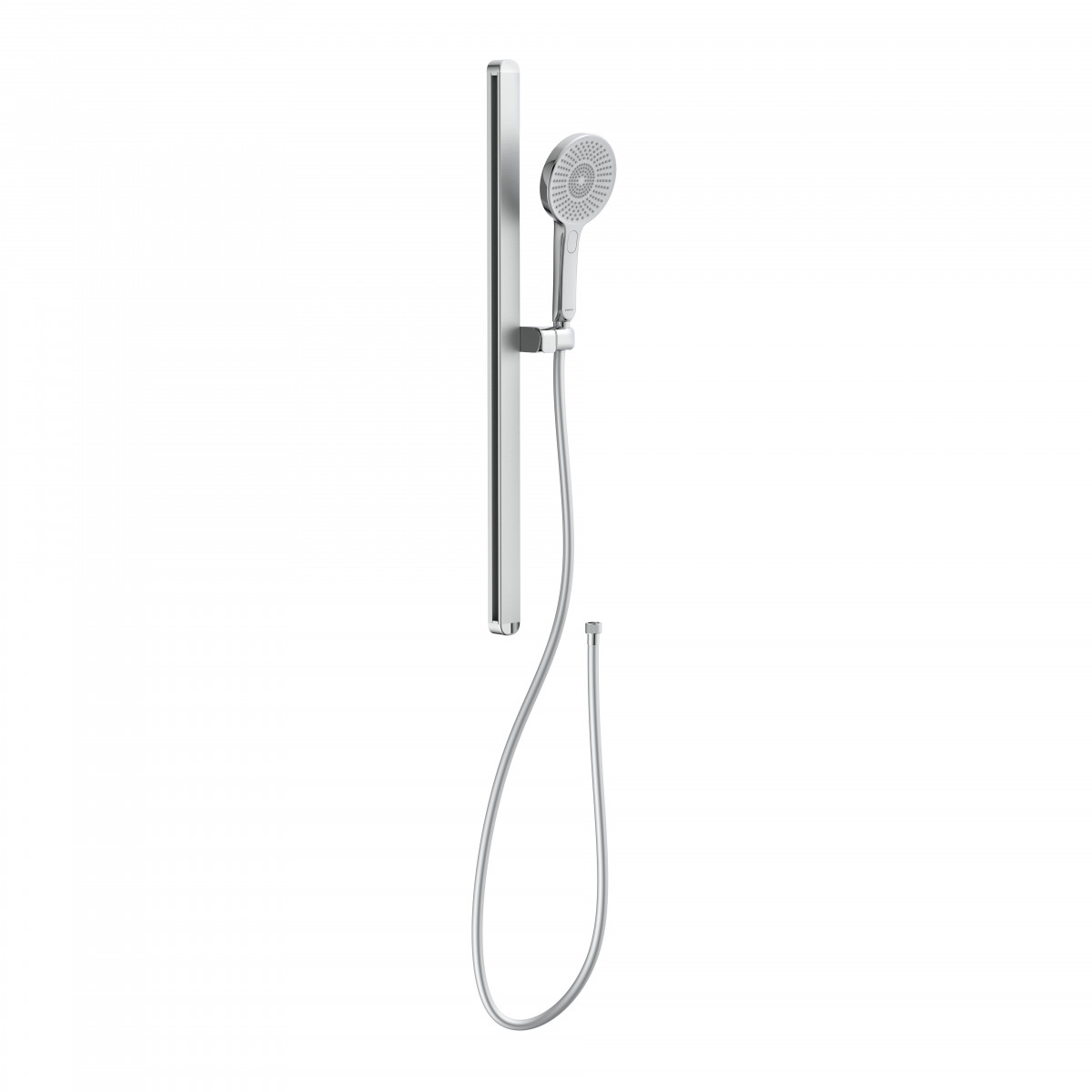 KARIBIK Shower rail set, chrome/ light grey