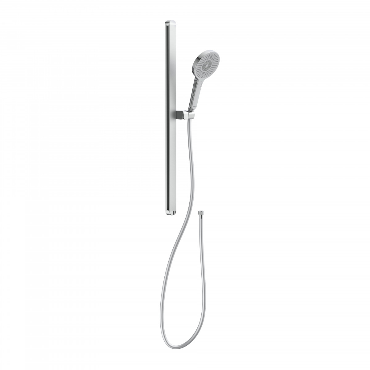 KARIBIK Shower rail set, chrome/ light grey