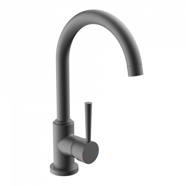 CORNWALL mitigeur cuisine avec bec rond, graphite mat CORNWALL mitigeur cuisine avec bec rond, graphite mat