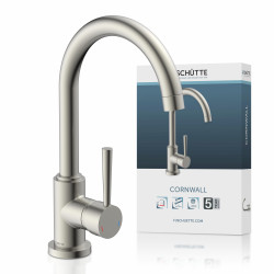 CORNWALL Sink mixer, stainless steel look