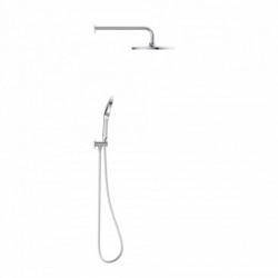 KARIBIK complete shower set, chrome/light grey, for the shower
