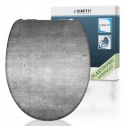 Duroplast WC-Sitz Industrial Grey, mit Absenkautomatik