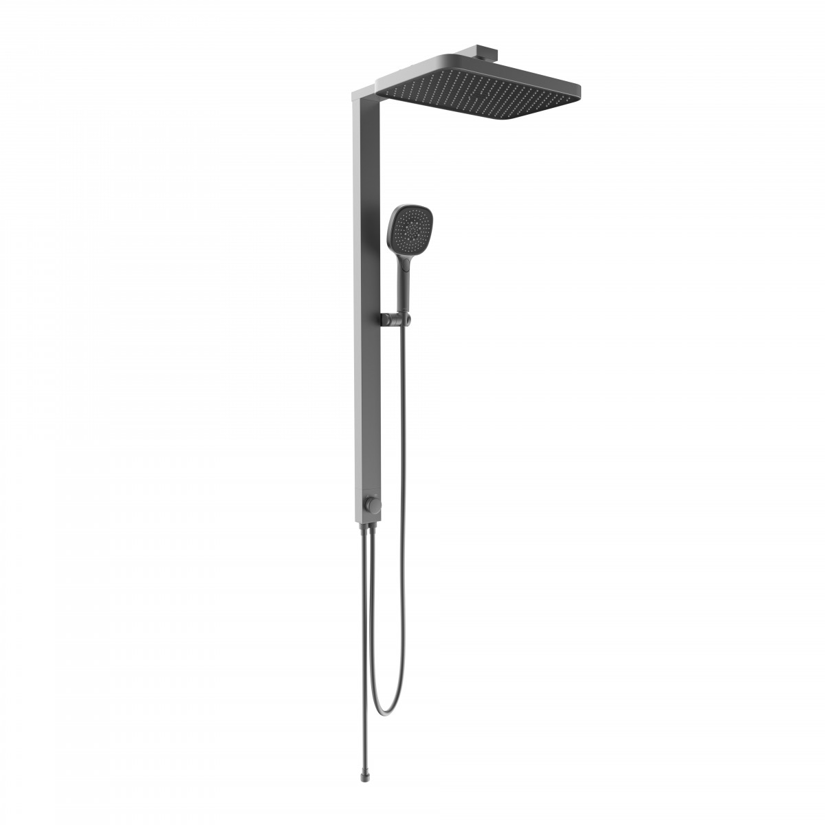 SCHÜTTE LA PALMA Overhead showerset, graphite matt