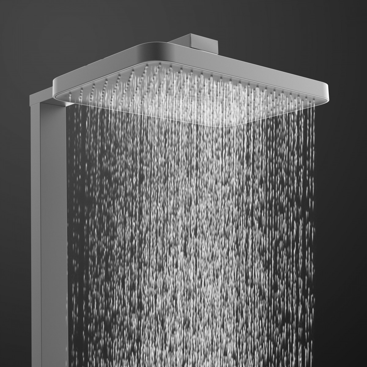 SCHÜTTE LA PALMA Overhead showerset, graphite matt