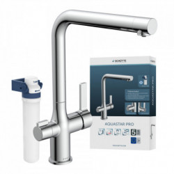 AQUASTAR PRO Sink mixer with filter system, Chrom