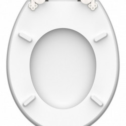 Abattant WC en MDF HG SHELL HEART avec Frein de Chute