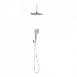 KARIBIK complete shower set, chrome/light grey, for the shower