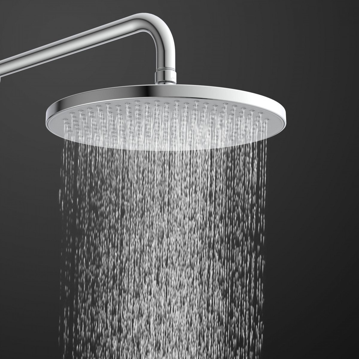 KARIBIK complete shower set, chrome/light grey, for the shower