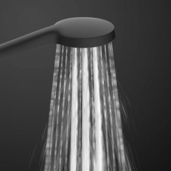 KARIBIK complete shower set, black matt, for the shower