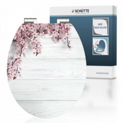 Abattant WC en MDF HG FLOWERS AND WOOD avec Frein de Chute